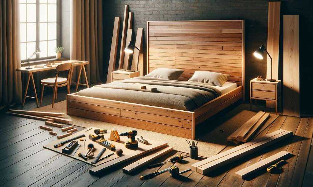 how to make a king size bed frame