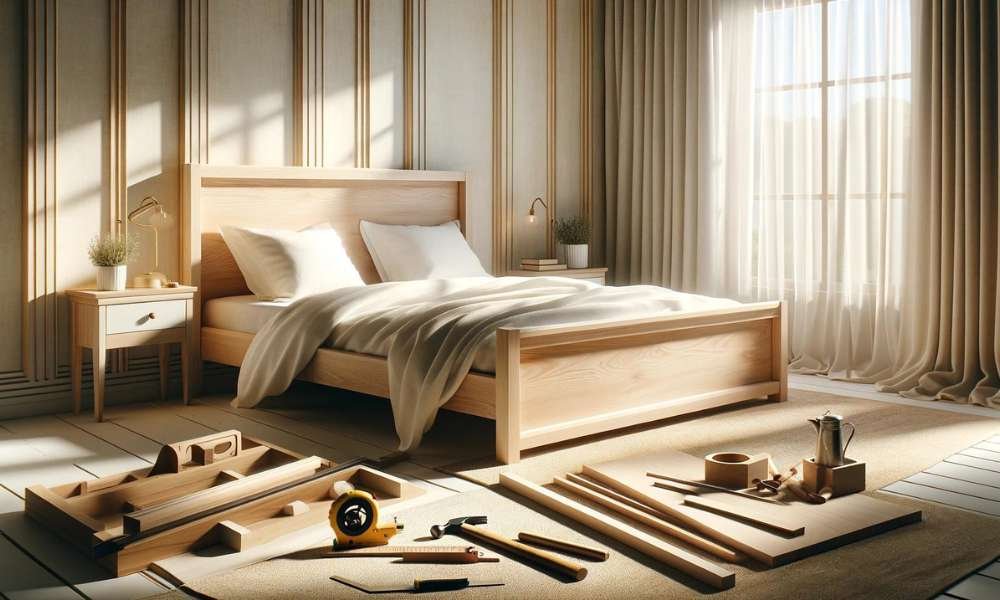 how to make a wood bed frame