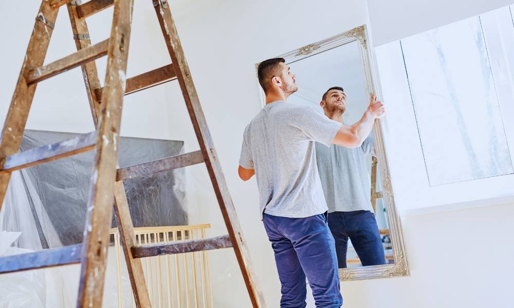 How to Hang Long Mirror on Wall